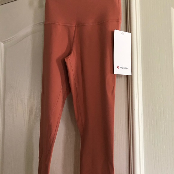 NEW Lululemon Align Crop 21" Cool Rustic Coral - Picture 8 of 11